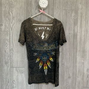Reversible!! Affliction Tee shirt Women’s